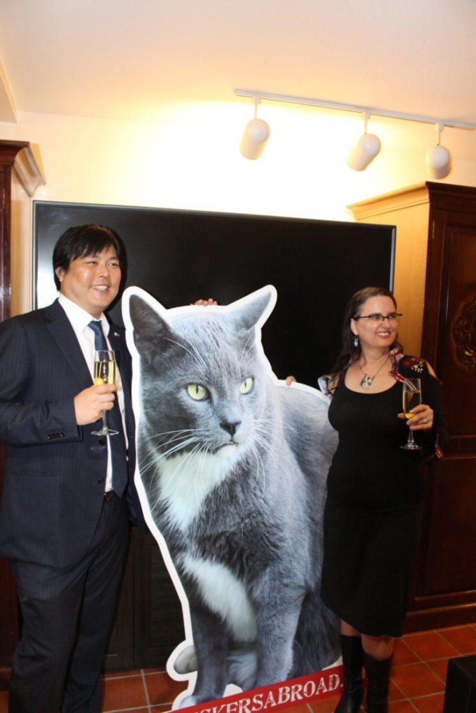 Japanese Consul Takahashi toasts Whiskers Abroad